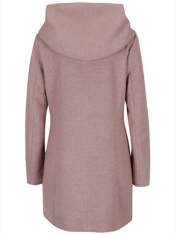 ONLY Régi rózsaszín női brindle könnyű kapucnis kabát ONLY Sedona