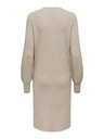 ONLY Bézs női pulóver ruha ONLY Katia Katia