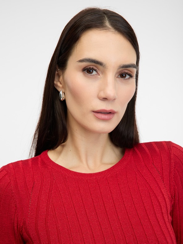 Orsay Orsay piros női hosszú ujjú póló