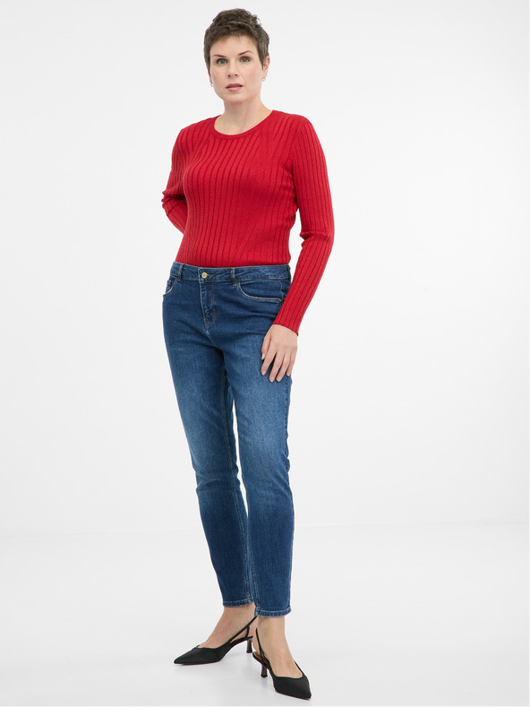 Orsay Orsay piros női hosszú ujjú póló