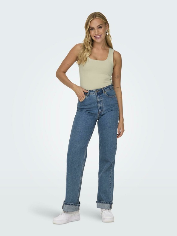 ONLY Bézs színű női fordítható basic tank top ONLY Ea