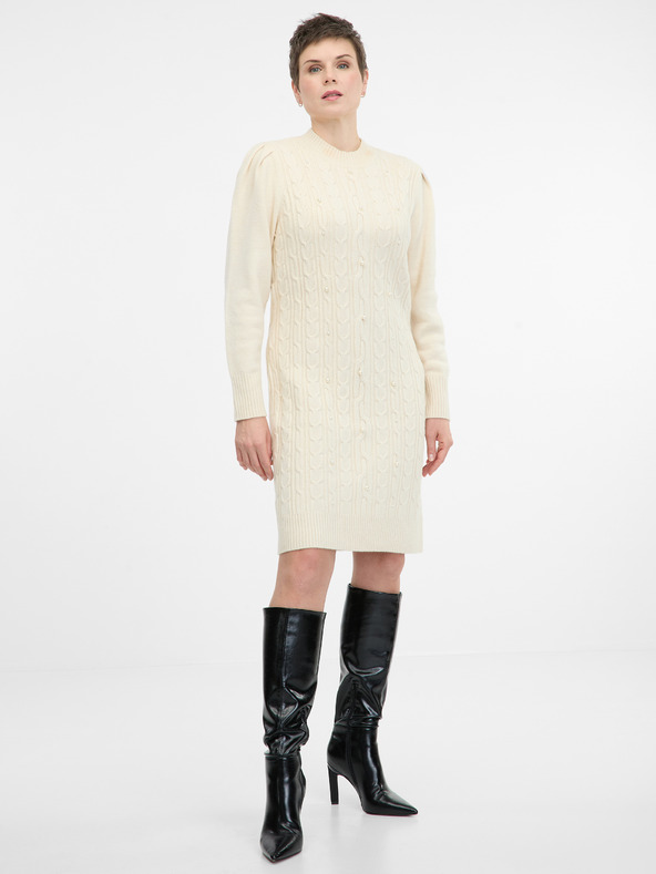 Orsay ORSAY krémszínű női pulóver ruha