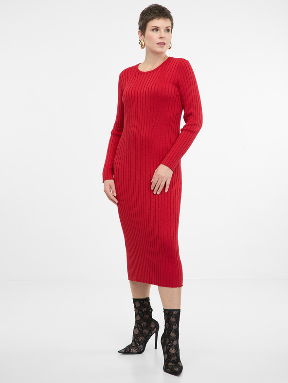 Orsay ORSAY piros női midi ruha