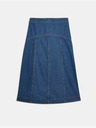 Marks & Spencer Denim midi szoknya díszvarrással Marks & Spencer tengerészkék