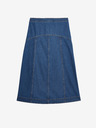 Marks & Spencer Denim midi szoknya díszvarrással Marks & Spencer tengerészkék