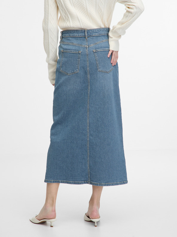 Orsay ORSAY kék női farmer maxi szoknya