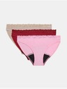 Marks & Spencer Magas nedvszívó képességű menstruációs bikini bugyi, 3 db Marks & Spencer piros