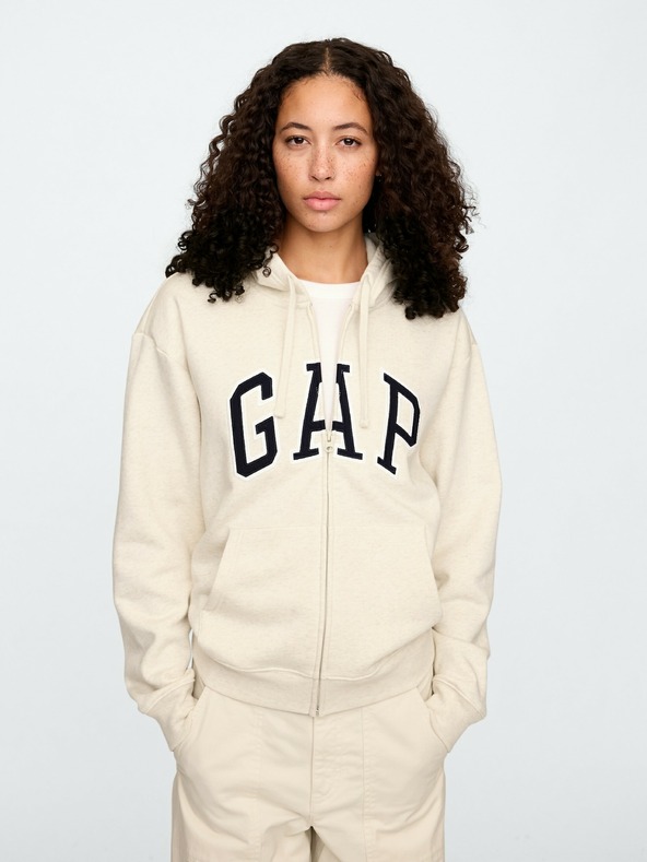 GAP Logós pulóver fleece anyaggal GAP