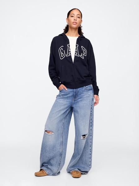 GAP Logós pulóver fleece anyaggal GAP
