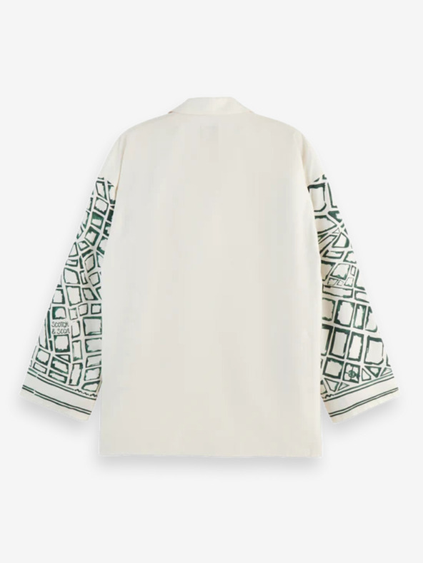 Scotch & Soda Zöld és krémszínű női mintás ing Scotch & Soda Scotch & Soda