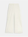 Marks & Spencer Szatén palazzónadrág, elasztikus derékkal Marks & Spencer krémszínű
