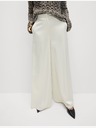 Marks & Spencer Szatén palazzónadrág, elasztikus derékkal Marks & Spencer krémszínű