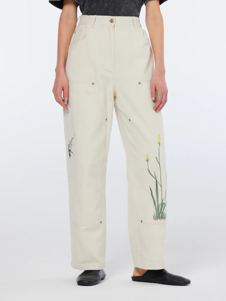 Scotch & Soda Krémszínű női Scotch & Soda nadrágok Scotch & Soda
