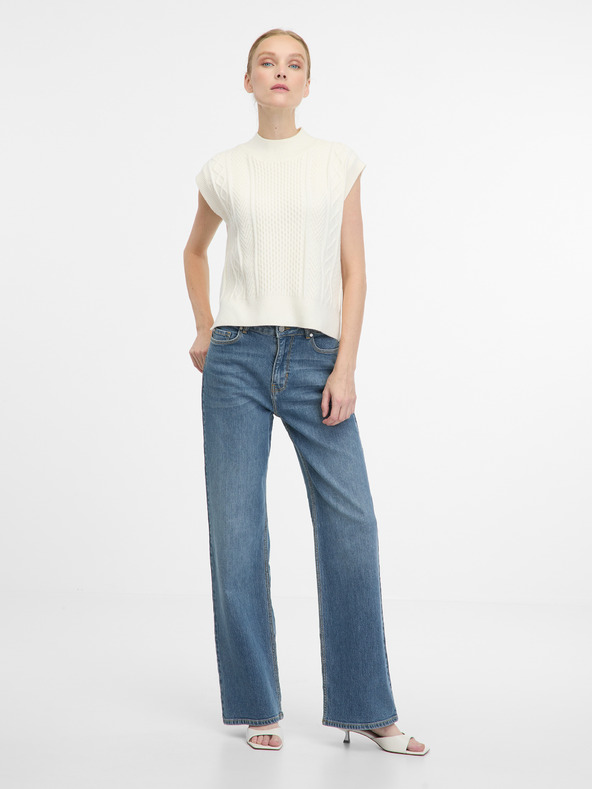 Orsay ORSAY kék női wide leg farmernadrág