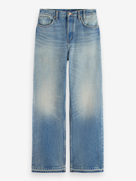 Scotch & Soda Kék női laza szabású, vintage tapintású Scotch & Soda farmernadrág