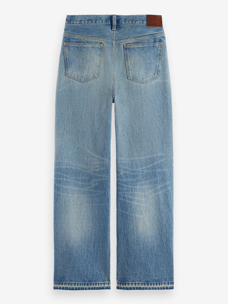 Scotch & Soda Kék női laza szabású, vintage tapintású Scotch & Soda farmernadrág