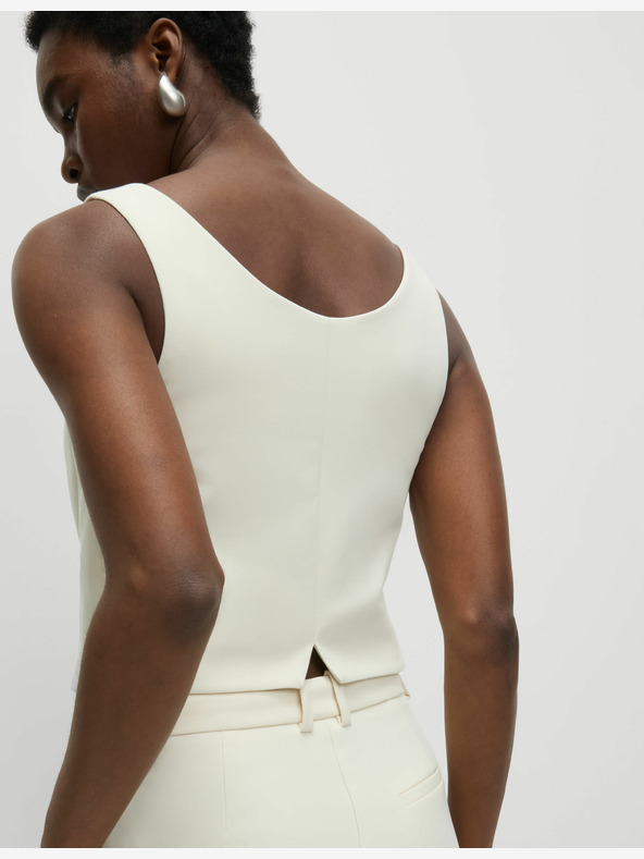 Marks & Spencer Marks & Spencer enyhén szabott mellény, törtfehér