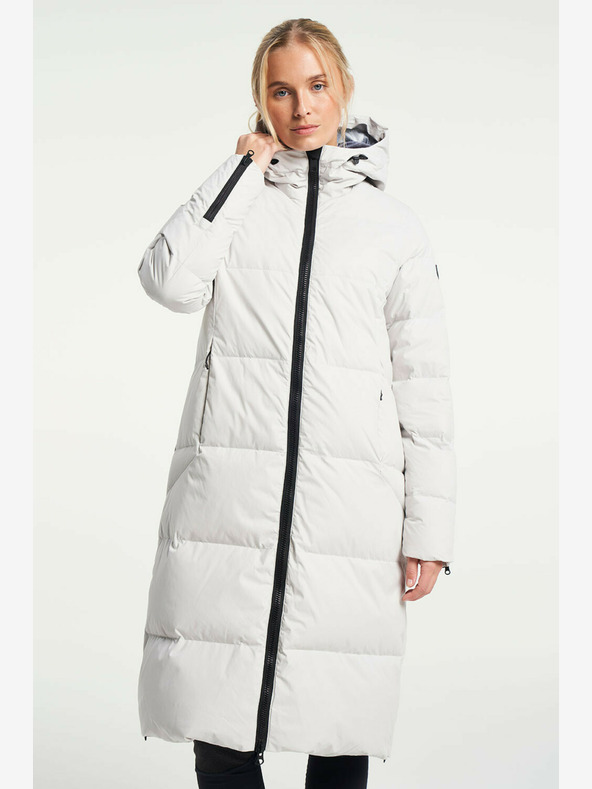 Tenson Női téli életmód kabát TENSON Shanna Down kabát W világosszürke