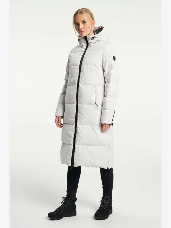 Tenson Női téli életmód kabát TENSON Shanna Down kabát W világosszürke