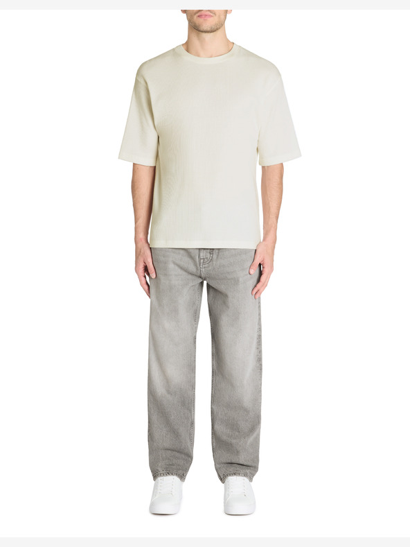 Celio Krémszínű férfi póló Celio Lemiwaff