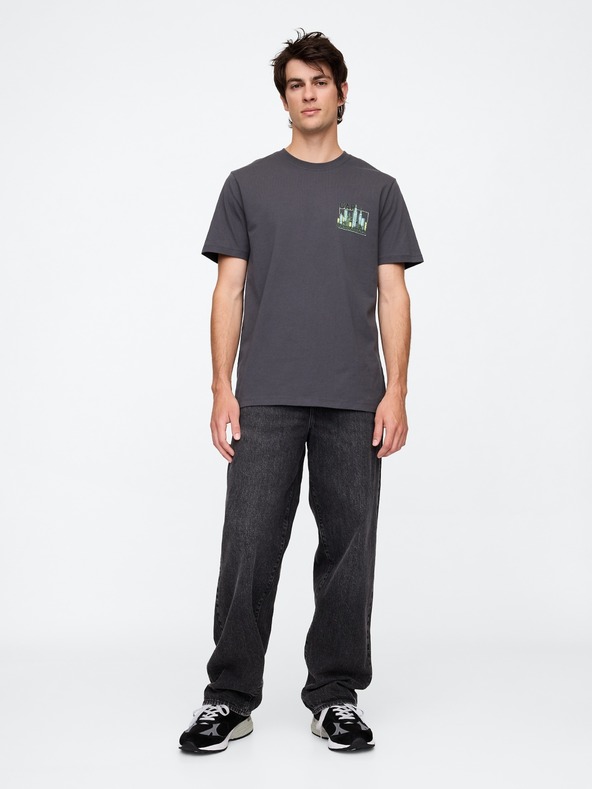 GAP GAP logó v-ss camo arch póló