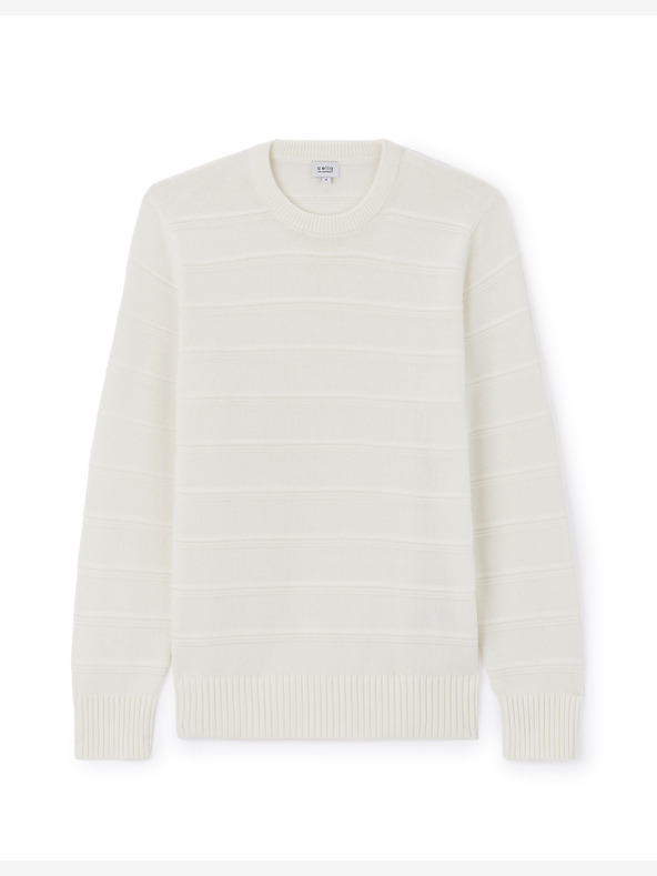 Celio Krém színű férfi pulóver Celio Leaaron