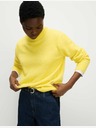 Marks & Spencer Laza textúrájú alpaka gyapjú pulóver Marks & Spencer sárga