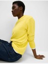 Marks & Spencer Laza textúrájú alpaka gyapjú pulóver Marks & Spencer sárga
