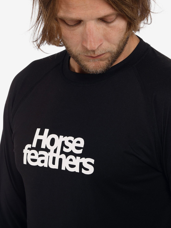 Horsefeathers Thermal póló Riley - fekete méret L HORSEFEATHERS