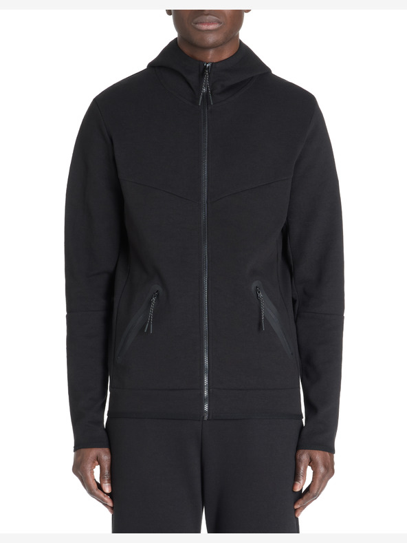 Celio Fekete férfi kapucnis cipzáras pulóver Celio Lenewyoke