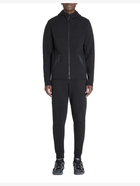 Celio Fekete férfi kapucnis cipzáras pulóver Celio Lenewyoke