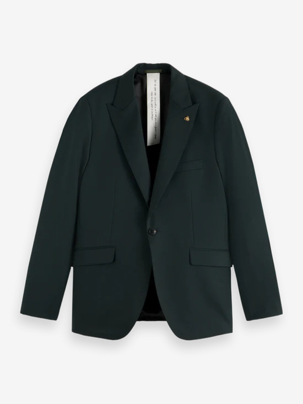 Scotch & Soda Férfi sötétzöld gyapjú blézer Scotch & Soda
