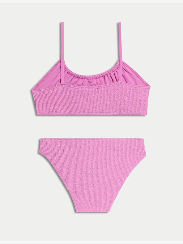 Marks & Spencer Kétrészes fürdőruha csillámokkal és nyakkendővel (6-16 éves korig) Marks & Spencer lila