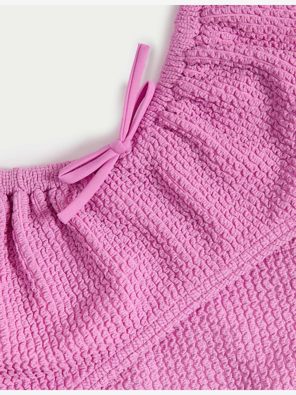 Marks & Spencer Kétrészes fürdőruha csillámokkal és nyakkendővel (6-16 éves korig) Marks & Spencer lila