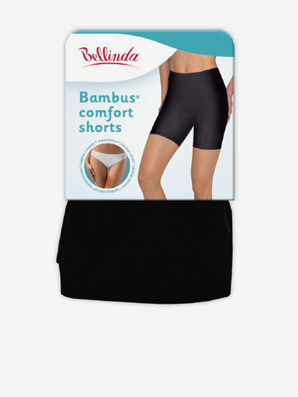 Bellinda Fekete Női húzózsinóros rövidnadrág Bellinda BAMBUS COMFORT SHORTS