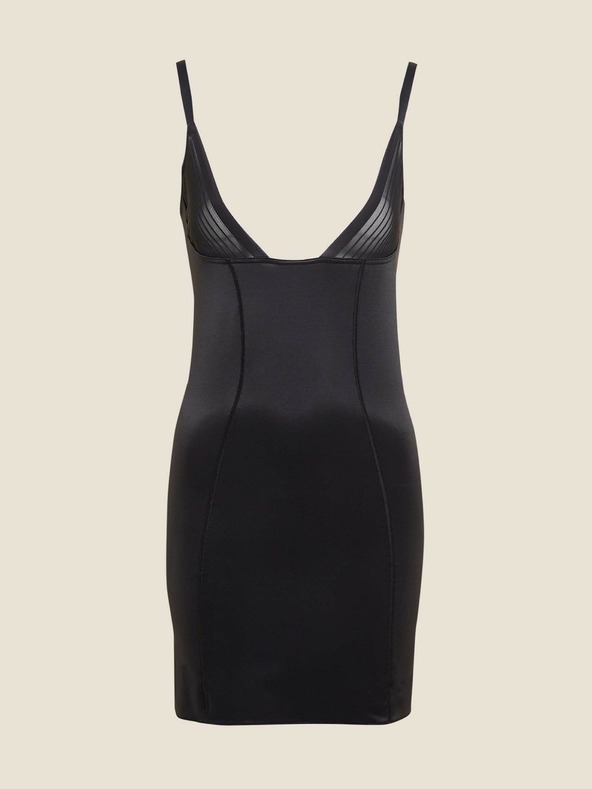 Marks & Spencer Feszesítő és formázó átlátszó kezeslábas, bevarrt melltartó nélkül Marks & Spencer fekete