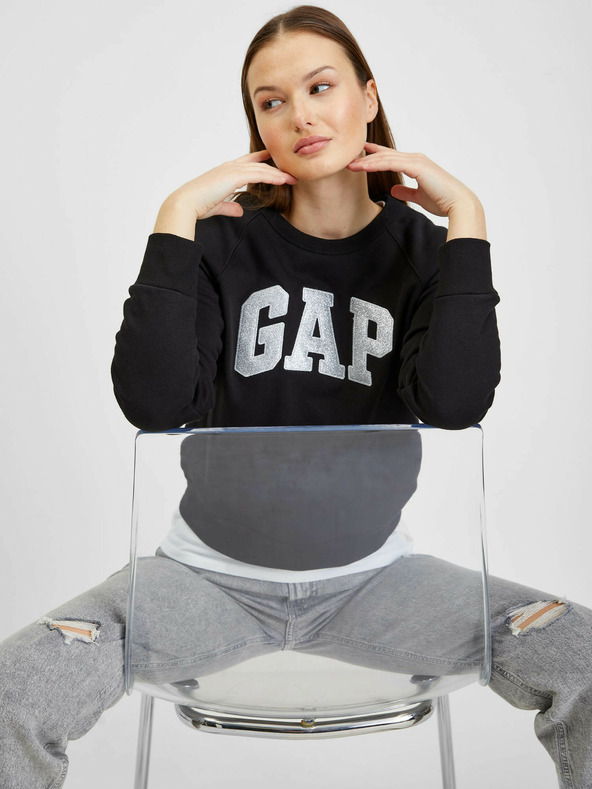 GAP Fémes logós pulóver GAP