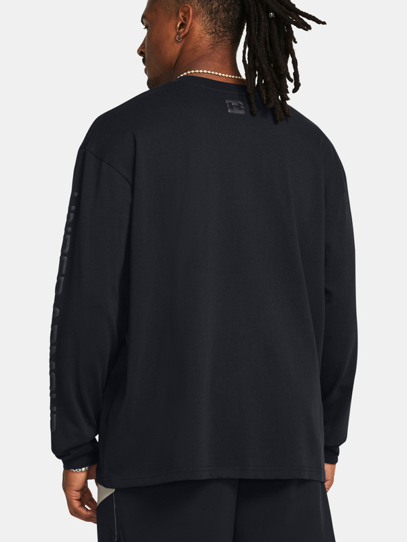 Under Armour Férfi póló Under Armour UA HW TONAL WORDMARK LS-BLK