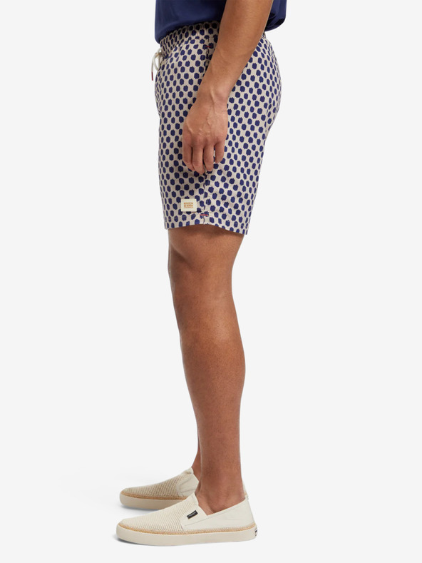 Scotch & Soda Kék és bézs színű férfi mintás fürdőruha Scotch & Soda