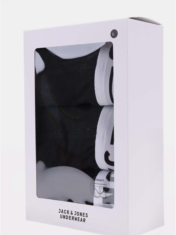 Jack & Jones Három darabos fekete Jack & Jones Sense férfi boxeralsó készlet