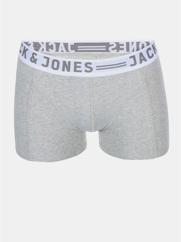 Jack & Jones Három darabos szett Jack & Jones Sense boxeralsó fehér, fekete és szürke színben.