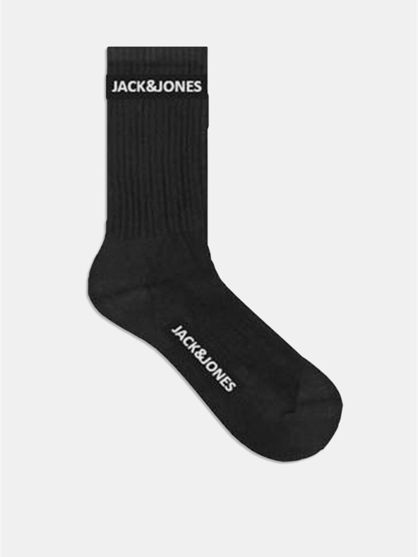 Jack & Jones Öt pár fekete Jack & Jones zokni készlet