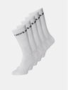 Jack & Jones Öt pár fehér Jack & Jones zokni készlet