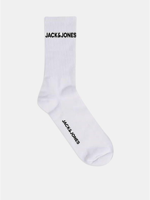 Jack & Jones Öt pár fehér Jack & Jones zokni készlet