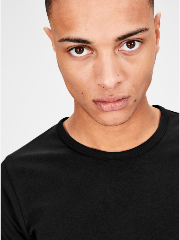 Jack & Jones Fekete basic póló Jack & Jones Basic