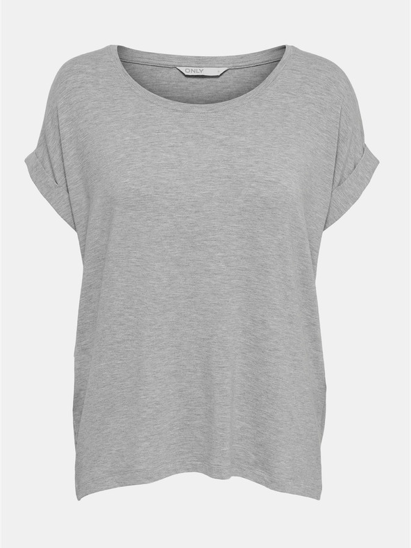 ONLY Világosszürke túlméretezett póló ONLY Moster
