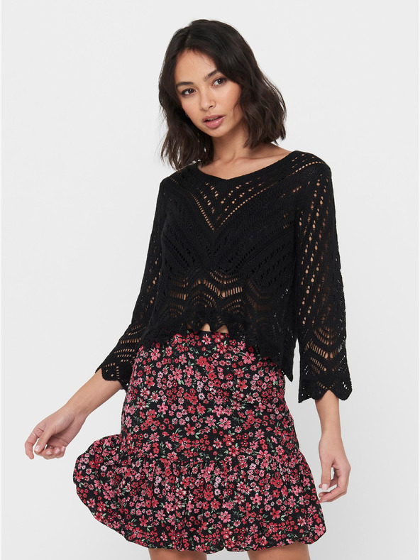 Jacqueline de Yong Fekete rövid pulóver JDY-New Sun