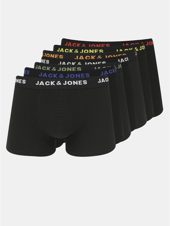 Jack & Jones Hét darabos fekete Jack & Jones Basic boxeralsó szett