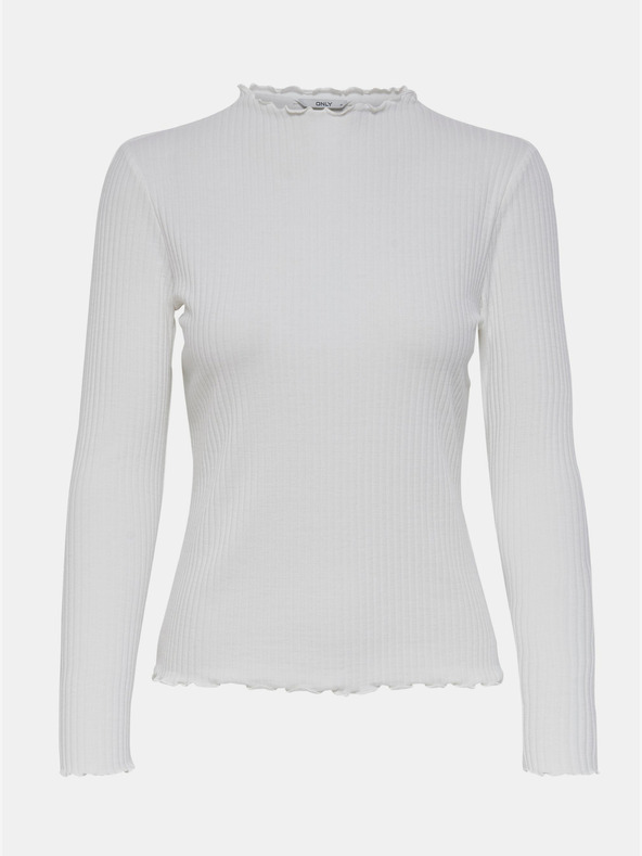 ONLY Krémszínű Basic póló ONLY Emma