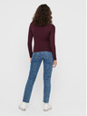 ONLY ONLY Emma bordó alap póló